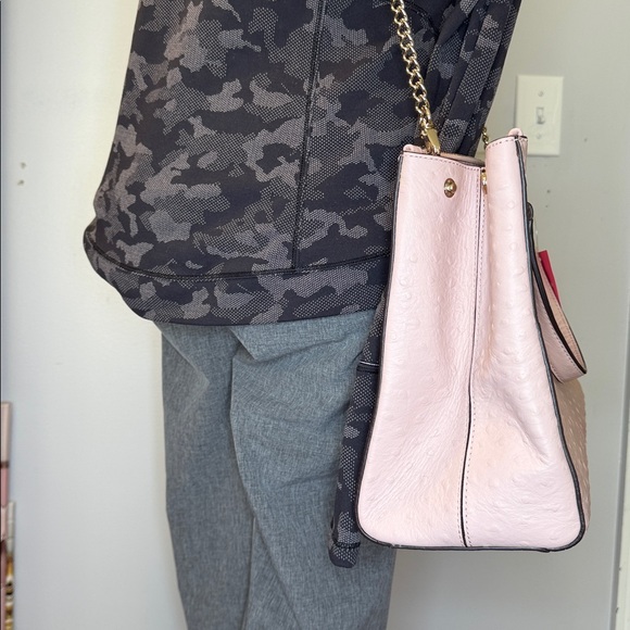 Kate Spade NWT $587 Retail Tags structure blush pebble leather Cross/shld bag - Picture 4 of 16